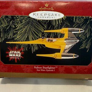 Hallmark Keepsake 1999 Star Wars Episode I Naboo Starfighter Ornament – Retro